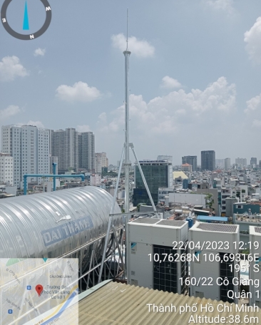 TRỤ KIM THU SÉT / CỘT CHỐNG SÉT QUẬN 1
