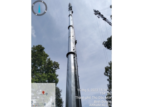 TRỤ ANTEN MONOPOLE 30M  